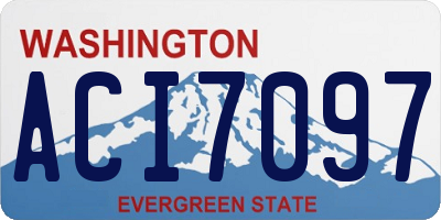 WA license plate ACI7097