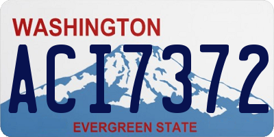 WA license plate ACI7372