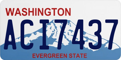 WA license plate ACI7437