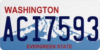 WA license plate ACI7593