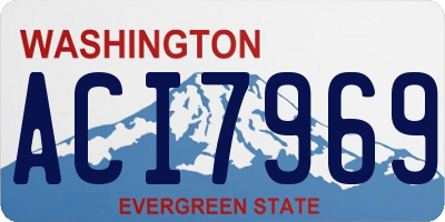WA license plate ACI7969