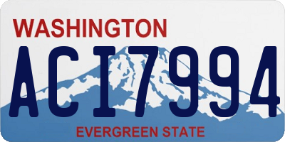 WA license plate ACI7994