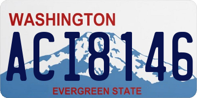 WA license plate ACI8146
