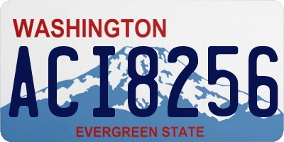 WA license plate ACI8256