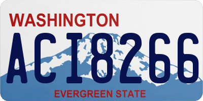 WA license plate ACI8266
