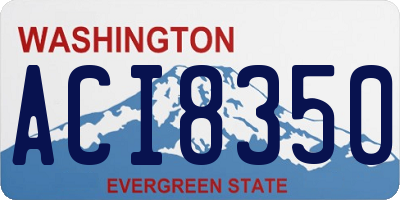 WA license plate ACI8350
