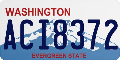 WA license plate ACI8372