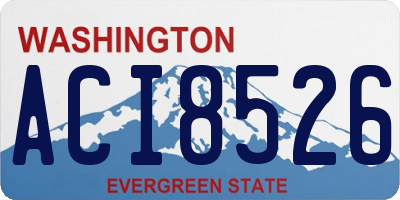 WA license plate ACI8526