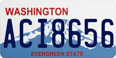 WA license plate ACI8656
