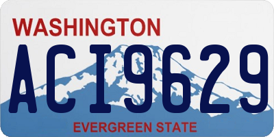 WA license plate ACI9629