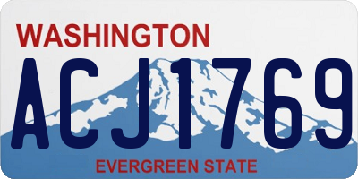 WA license plate ACJ1769