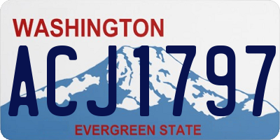 WA license plate ACJ1797