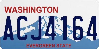 WA license plate ACJ4164