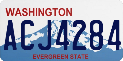 WA license plate ACJ4284