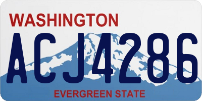 WA license plate ACJ4286