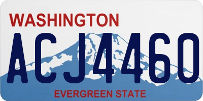 WA license plate ACJ4460