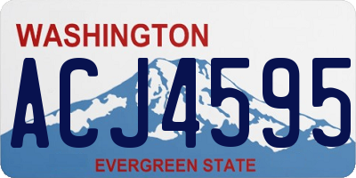 WA license plate ACJ4595