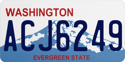 WA license plate ACJ6249