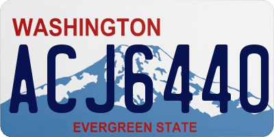 WA license plate ACJ6440