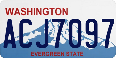 WA license plate ACJ7097