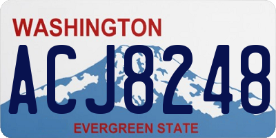WA license plate ACJ8248