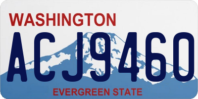 WA license plate ACJ9460