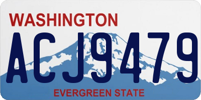 WA license plate ACJ9479