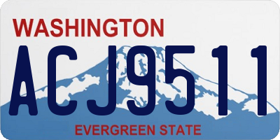 WA license plate ACJ9511