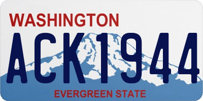 WA license plate ACK1944