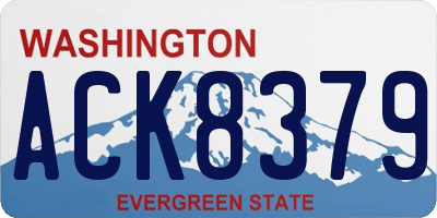 WA license plate ACK8379