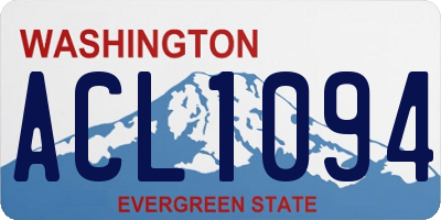 WA license plate ACL1094