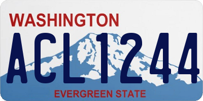 WA license plate ACL1244