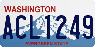WA license plate ACL1249