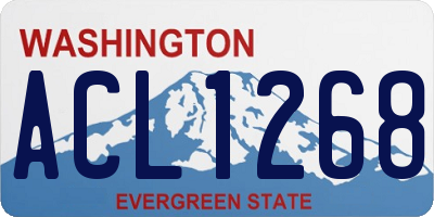 WA license plate ACL1268