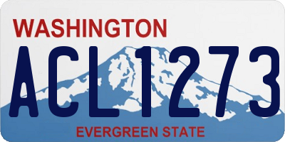 WA license plate ACL1273