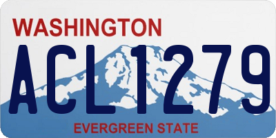 WA license plate ACL1279