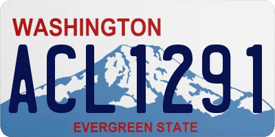 WA license plate ACL1291