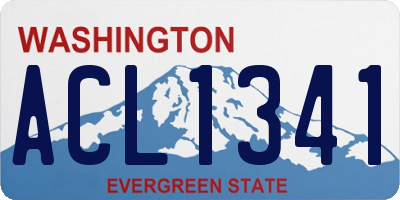 WA license plate ACL1341