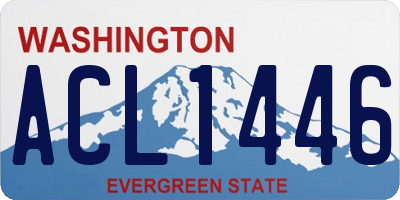 WA license plate ACL1446