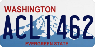 WA license plate ACL1462
