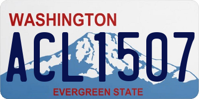 WA license plate ACL1507