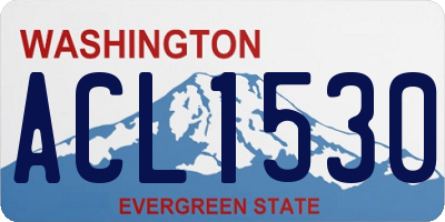 WA license plate ACL1530