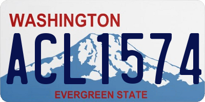 WA license plate ACL1574