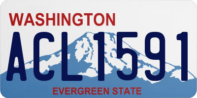 WA license plate ACL1591