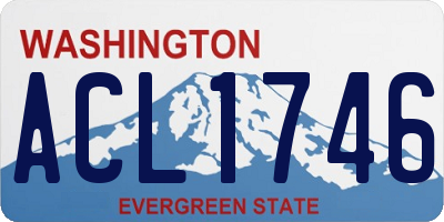 WA license plate ACL1746