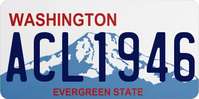 WA license plate ACL1946