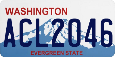 WA license plate ACL2046