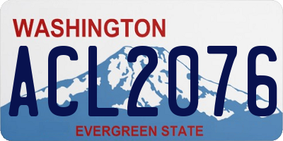 WA license plate ACL2076