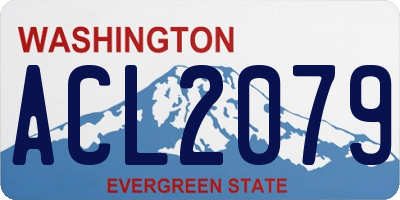WA license plate ACL2079