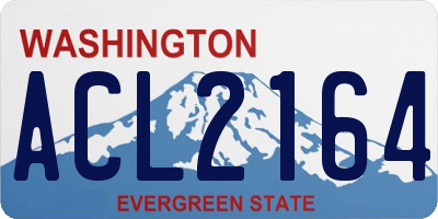 WA license plate ACL2164